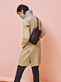 Wonder Sling Bag – Navy (Men) : [BEANPOLE ACCESSORY] Wonder Sling Bag. <br> The item in a shape of simple sqaure, that is combined in three textures to make the various mood. <br> In terms of design in modern, it is highly wearable because it 