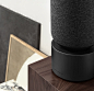 LAYER designs a sculptural speaker for bang & olufsen with oak base and textile cover designboom