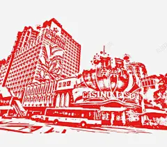 线描澳门城市 创意素材