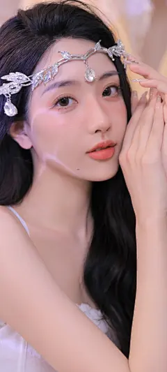 养眼美女头饰高清手机壁纸图片