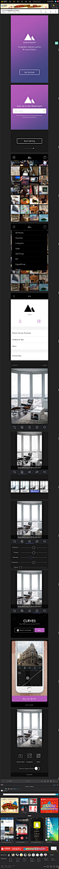 DARKROOM调整修图软件手机界面设计 - - 黄蜂网woofeng.cn
