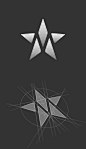 M star logo construction
