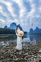 她从画中来_人像_POCO摄影,漓江,追光