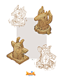 Statues - Axie Infinity, Bơ Ly : Some concepts art I've done for Axie Inifnity