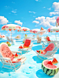 画画记录一夏丨西瓜套餐