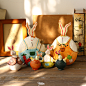 Zakka创意兔子摆件儿童房卧室书房客厅桌面工艺小摆设家居装饰品-淘宝网