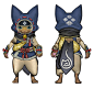 Palico Kamura Armor Concept Art from Monster Hunter Rise