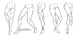 #SAI资源库# 女性臀部画法&腿脚动态，女性臀部画法&下半身动态，教你画圆润的PP和大长腿，自己收藏，转需~