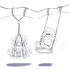 儿时荡秋千的你，是哪一个

(via:ins)Undertale#传说之下# ​