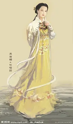 射雕英雄传(周海媚) 手绘 漫画 电视剧 射雕英雄传 明星 人物 动漫 经典