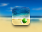 App Icon Design - Sandy Beach