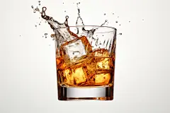 蒸馏酒洋酒玻璃杯酒杯威士忌图片摄影图