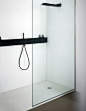 Minimal shower. #bathroom: 