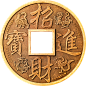 招财进宝铜钱