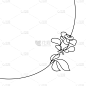 自然美,品牌名称,连续性,玫瑰,线条,分离着色,轮廓,创造力,画画,问候