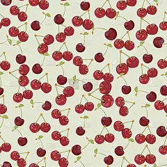 无缝彩色背景制作的樱桃在平面设计