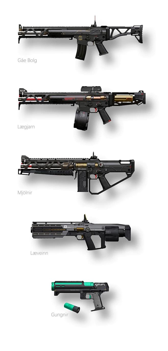 I design them based on real guns.-花瓣网