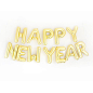 Add our Happy New Year Gold or Silver Mylar Letter Balloons to your New Years Eve Party! They make the perfect statement banner or party decoration.⭐︎ Contains: 