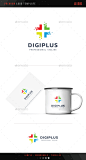 数码网络 标志——符号标志模板Digi Plus Logo - Symbols Logo Templates诊所,色彩艳丽、交叉、治愈、数据开发人员,开发、数字化,医生,健康,健康,帮助,医院,生活,标志,医疗、医药、护士、制药、像素,另外,保护、维修、安全、服务、科技、技术、虚拟网络 clinic, colorful, cross, cure, data, developer, development, digital, doctor, health, healthy, help, hospital, 