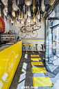 自行车文化奶茶店。 - 餐饮/娱乐空间 -新软装网 -#餐厅# #创意# #个性#