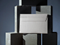 高质量工业砖块创意场景信封品牌设计提案展示样机模板 Envelope EV-BRK-02