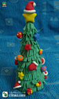 如何用粘土制作圣诞树-简单轻粘土手工