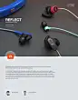 JBL Reflect Sport Headphones : Evolving upon the first generation of JBL Reflect headphones, new Reflect products were designed with innovations including noise cancelling, gesture control and lighter weight. Reflective design is ideal for remaining visib
