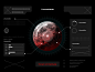 design FUI Interface planet Space  UI ux ux/ui