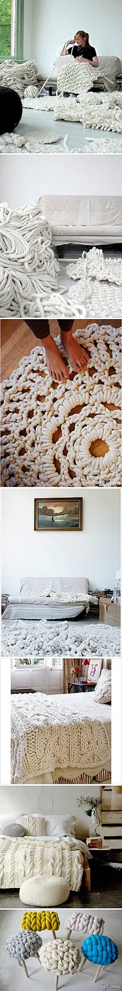 手工DIY 总觉得这样才算真的爱过编织。。。…_来自…