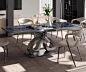 岩板餐桌轻奢现代简约小户型家用高端意式极简奢石长方形桌椅组合-tmall.com天猫