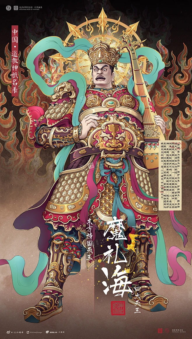 原创馆 - 四大天王 by 小健哥 : 绘本,商业插画-花瓣网