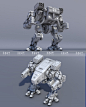C4D科幻机械三维机甲机器人3D模型工程素材含贴图材质obj格式C100-淘宝网