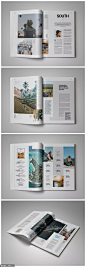 高品质旅游杂志画册宣传册品牌手册书籍装帧房地产楼书设计模板