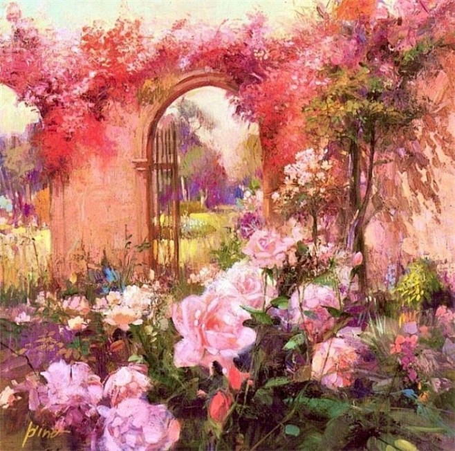 夏日的阳光。作者：Pino Daeni ...