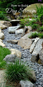 Award-winning landscape designer, Jan Johnsen, explains what a dry stream is, why it’s a good addition to the garden, and how to build one.