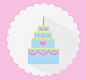 清新生日蛋糕矢量素材，素材格式：AI，素材关键词：生日,生日蛋糕