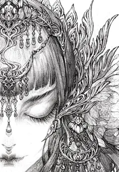 〔 细节线稿 〕古戈力 绘