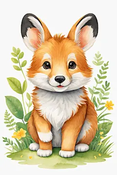 小动物插图设计图片