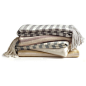 Pure Fiber Striped Bamboo Throw