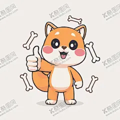 可爱秋田犬矢量卡通画儿童插画 【酷图网】可爱,秋田犬,柴犬,宠物,保护动物,动物,插画,儿童插画,矢量,儿童画,北欧风,简笔画,卡通,设计,EPS