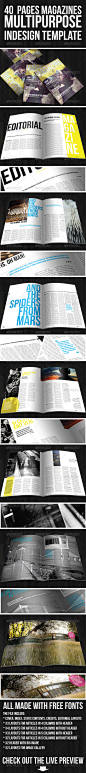 40 Pages Magazine 40页杂志书籍模板素材设计源文件-淘宝网