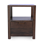 朗居清源框架床头柜 橡木实木日式北欧现代简约小户型储物抽屉柜-淘宝网