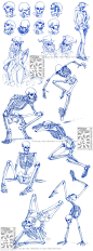 Skeletal Sketchdump by *Canadian-Rainwater on deviantART