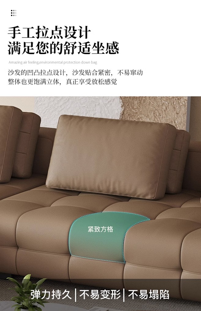 意式极简劳伦斯布艺沙发客厅大小户型大平层...