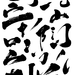 毛笔 笔触 书法 png 免抠素材。笔画