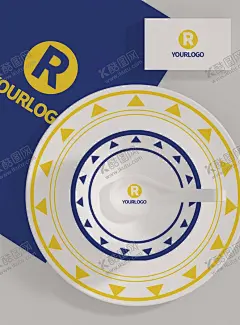 盘子样机 【酷图网】盘子,瓷盘,瓷器,瓷,盘,碟子,碗碟,餐具,厨具,样机,VI,贴图,效果图,勺子,名片,餐饮