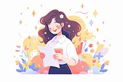 教师节扁平风插画