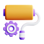 Color Setting 3D Illustration