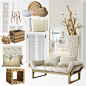 Pure & Natural : A home decor collage from July 2014