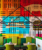 LOFT风格咖啡厅设计俄罗斯Green Villa Pizza咖啡厅